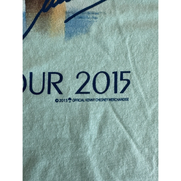 Kenny Chesney The Big Revival 2015 Concert T-shirt Mint Green LRG Country Music - Picture 4 of 12